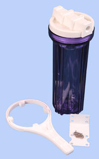 Clear 10 inch Standard Housing, ¼ inch ports