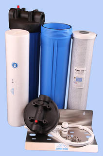 Whole House 20 inch Big Blue / Jumbo CTO Kit with 1 Micron Prefilter