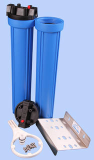 Twin 20 inch Standard Heavy Duty Filter Housing, ¾