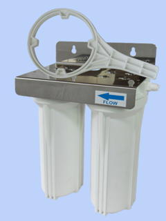 Twin 10 inch Standard Housings, ¼ inch Ports
