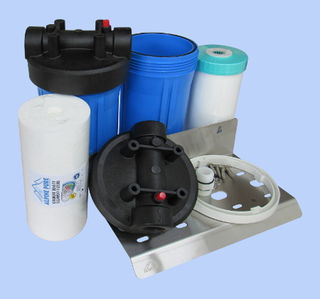 Whole House 10 inch Big Blue / Jumbo GAC Kit with 1 Micron Prefilter 