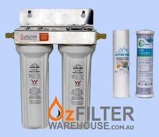 Twin System (hose fitting) with Chlorine CTO® 10 inch standard