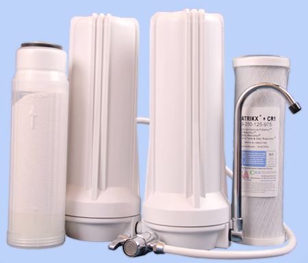 Twin Benchtop Filtration System 10 inch Fluoride and CR1®