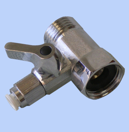 Chrome 15mm M/Female Underbench connector