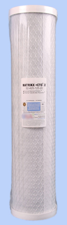 20" X 4-½" Matrikx CTO/2®, 5 micron, for Chlorine/Taste/Odor - Oz
