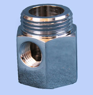 Chrome Dishwasher Adaptor with 3/4 inch (20mm) Thread